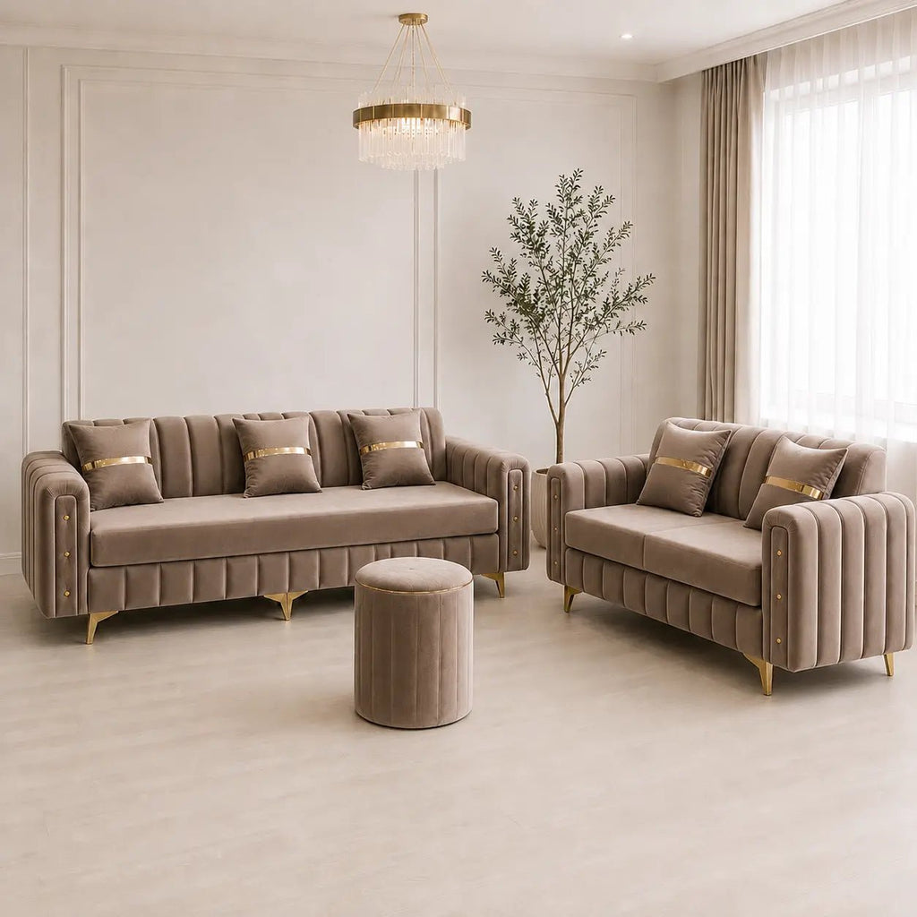 Arvello 3+2 Sofa Set - Nice Beds