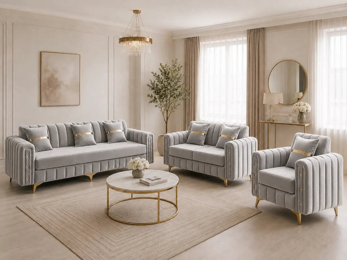 Arvello 3+2+1 Sofa Set - Nice Beds