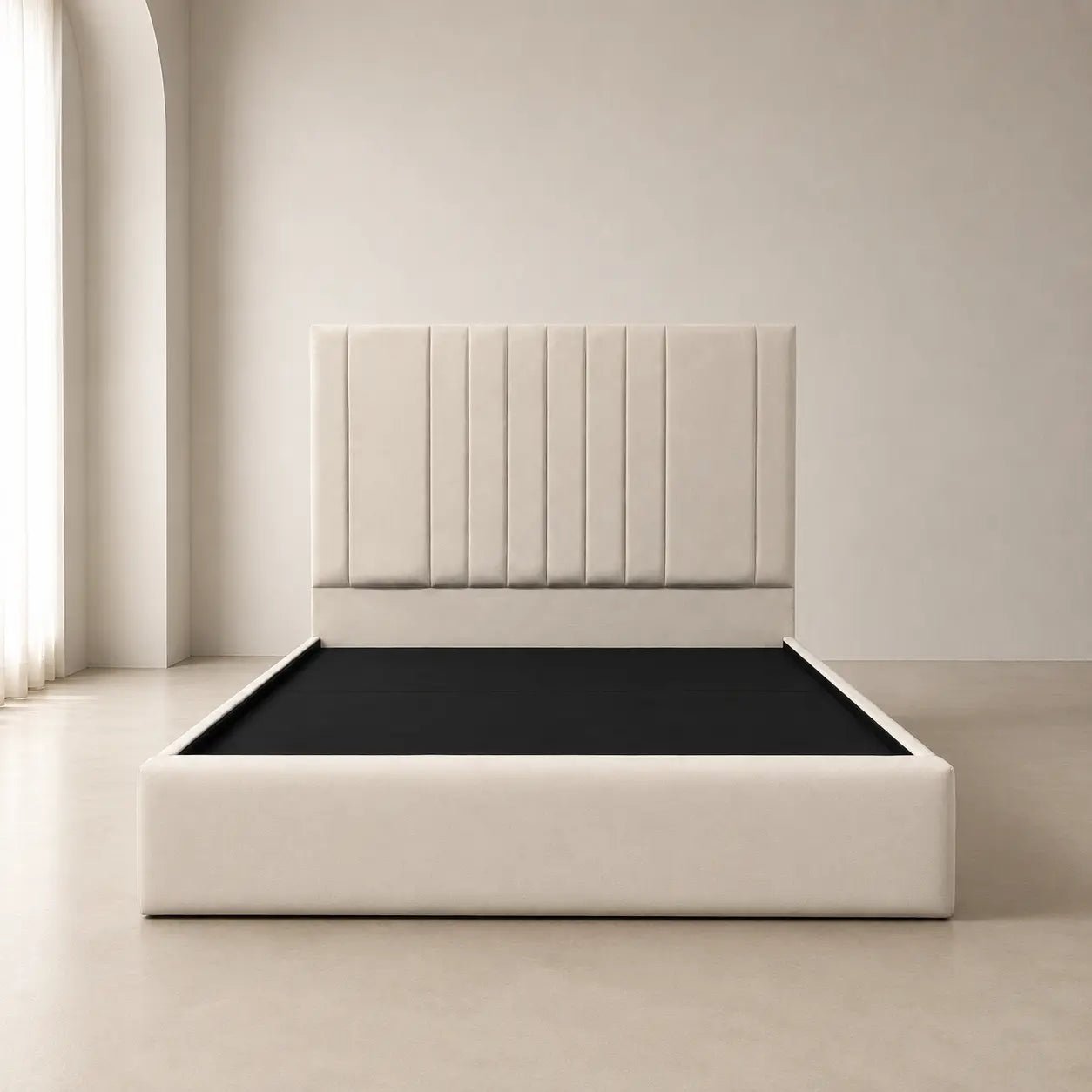 Aurelle Vertical Panel Bed Frame - Nice Beds