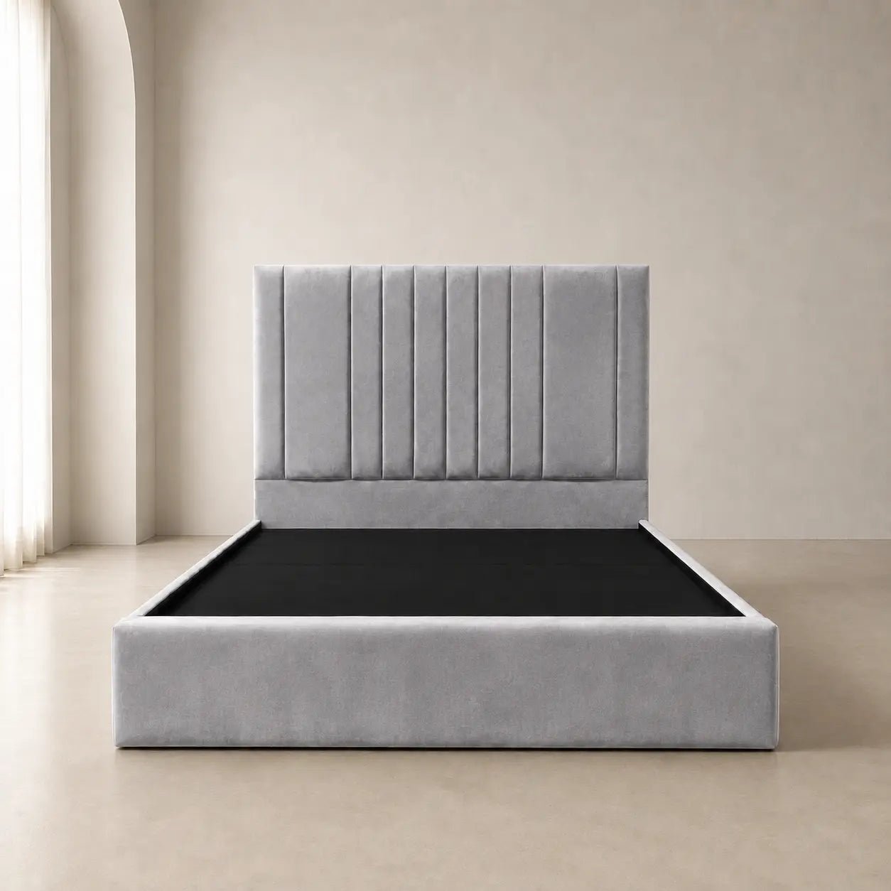 Aurelle Vertical Panel Bed Frame - Nice Beds