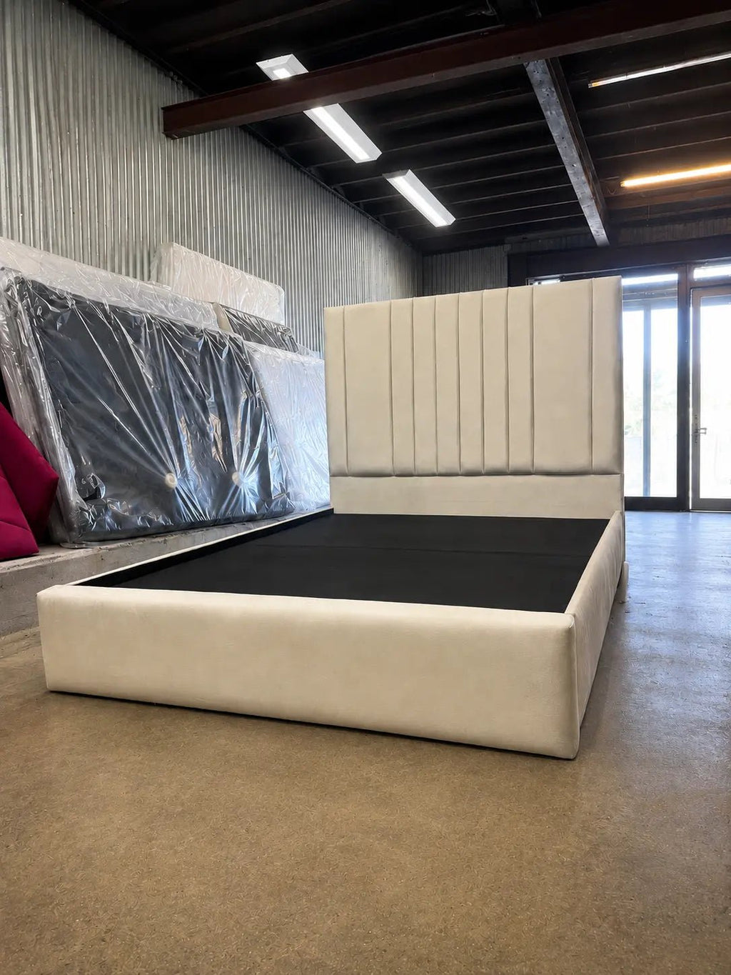 Aurelle Vertical Panel Bed Frame - Nice Beds