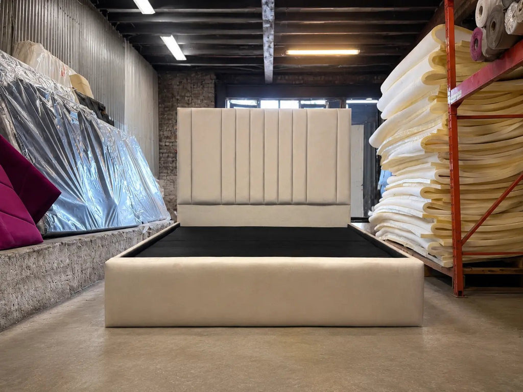 Aurelle Vertical Panel Bed Frame - Nice Beds