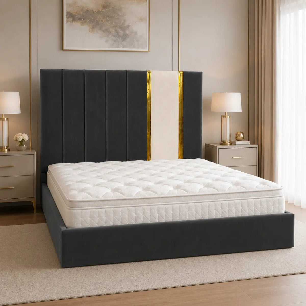Elara Dual Colour Bed Frame - Nice Beds