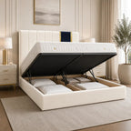 Elara Two-Tone Ottoman Storage Bed - Nice Beds