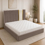 Elara Two-Tone Panel Bed Frame - Nice Beds