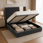 Elara Two-Tone Panel Bed Frame - Nice Beds