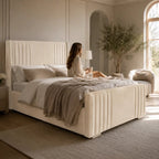 Kensington Luxe Panel Bed Frame – Optional Ottoman Storage - Nice Beds