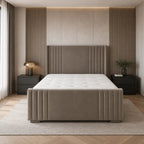 Kensington Luxe Panel Bed Frame with Optional Ottoman Storage - Nice Beds