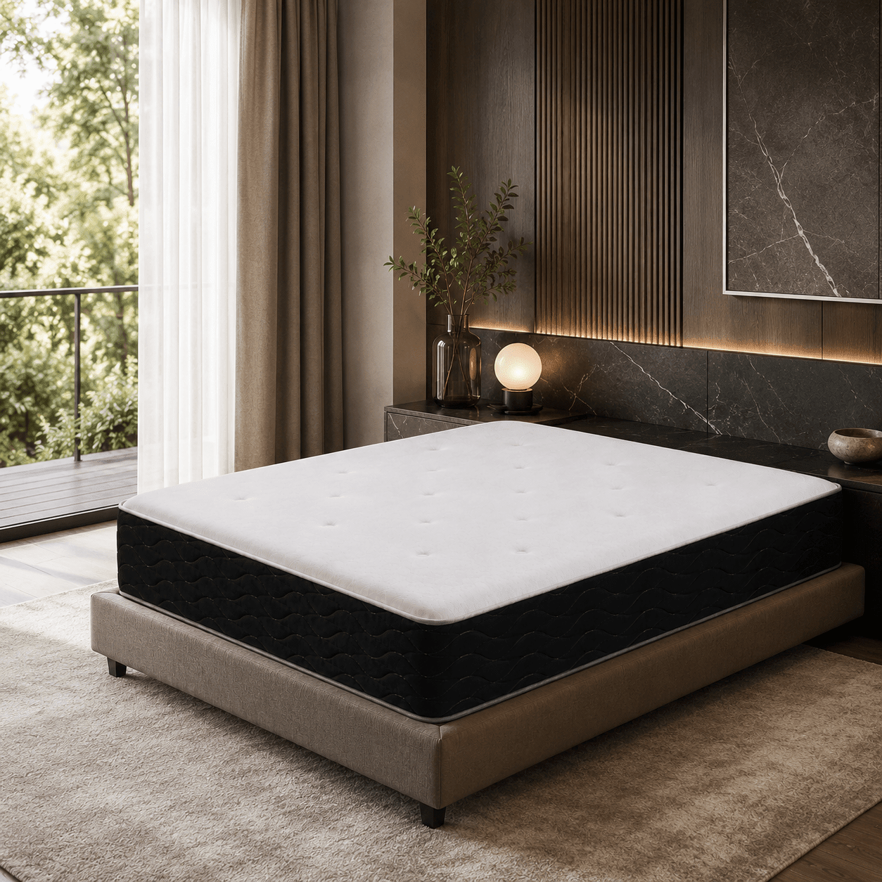 Nice Beds 12 Inch Medium Firm Memory Foam Spring Mattress - Nice Beds