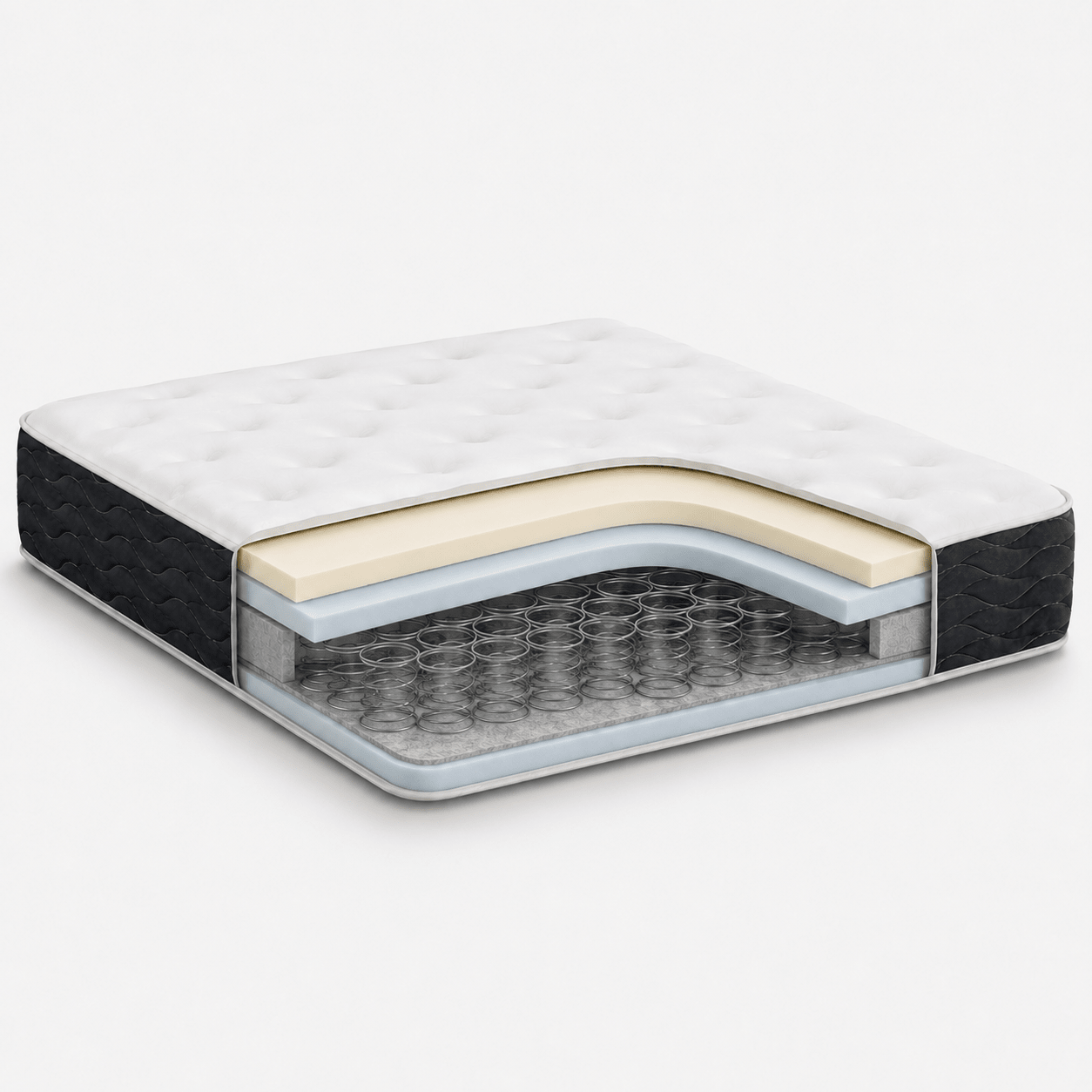 Nice Beds 8 Inch Medium Firm Memory Foam Spring Mattress - Nice Beds