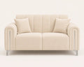 Valmere 2-Seater Plush Velvet Sofa - Nice Beds