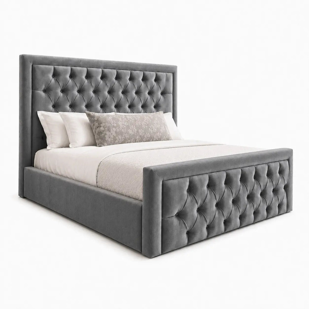 Velora Chesterfield Gas Lift Storage Bed - Nice Beds