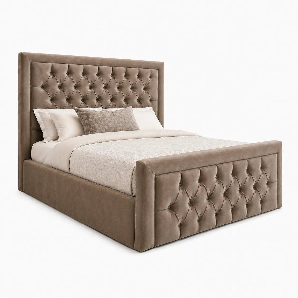 Velora Chesterfield Gas Lift Storage Bed - Nice Beds