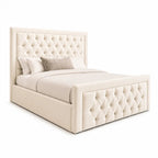 Velora Chesterfield Gas Lift Storage Bed - Nice Beds