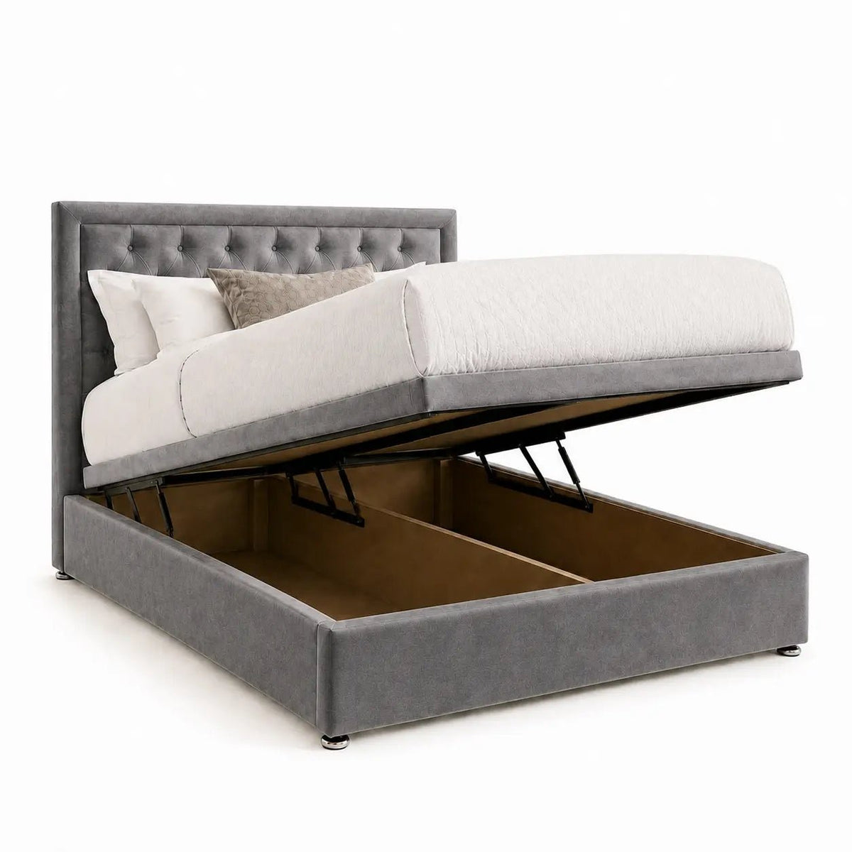 Velora Chesterfield Ottoman Storage Bed - Nice Beds