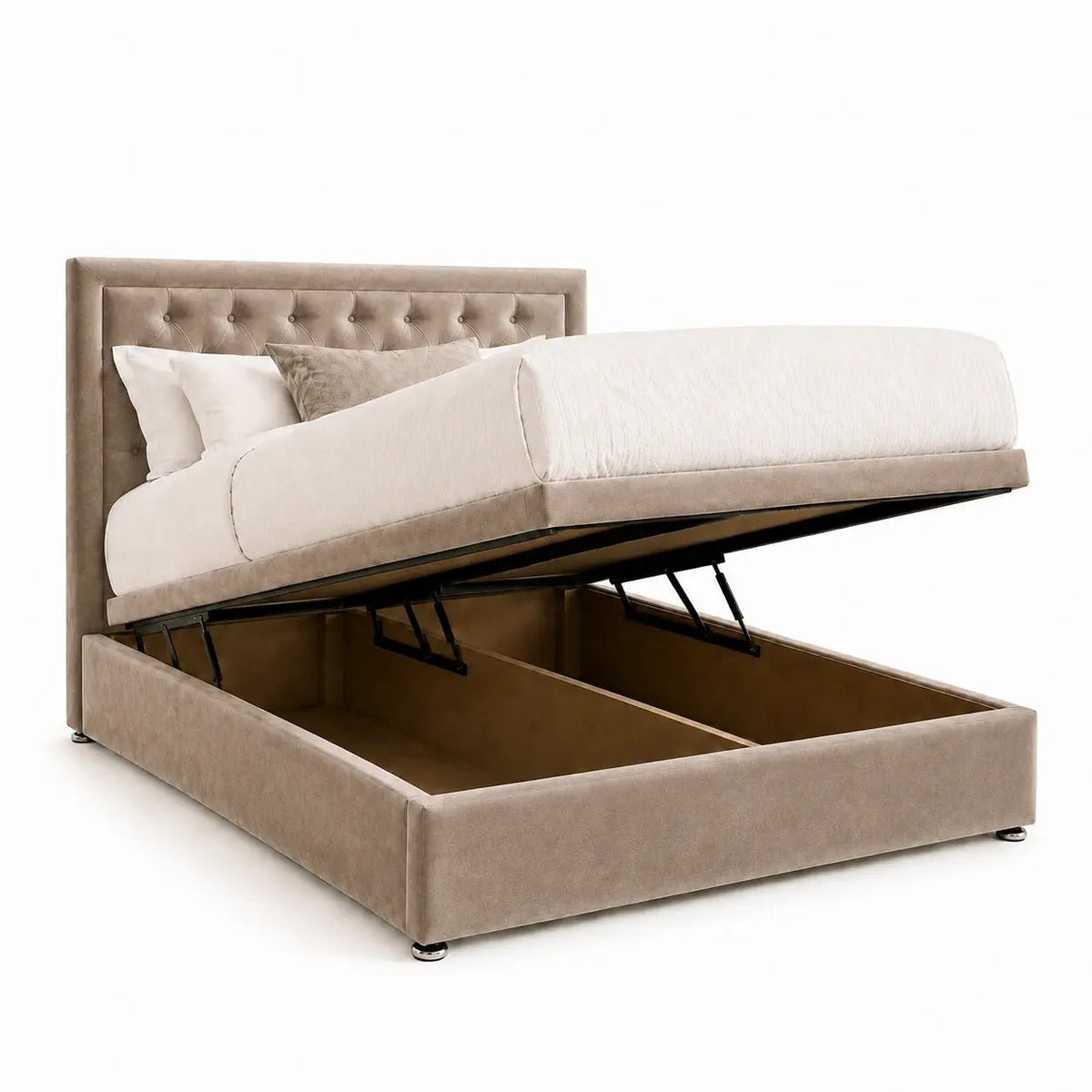 Velora Chesterfield Ottoman Storage Bed - Nice Beds