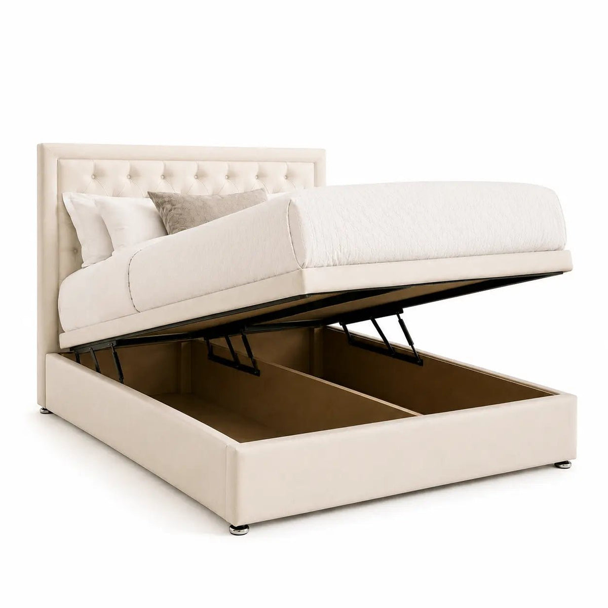 Velora Chesterfield Ottoman Storage Bed - Nice Beds