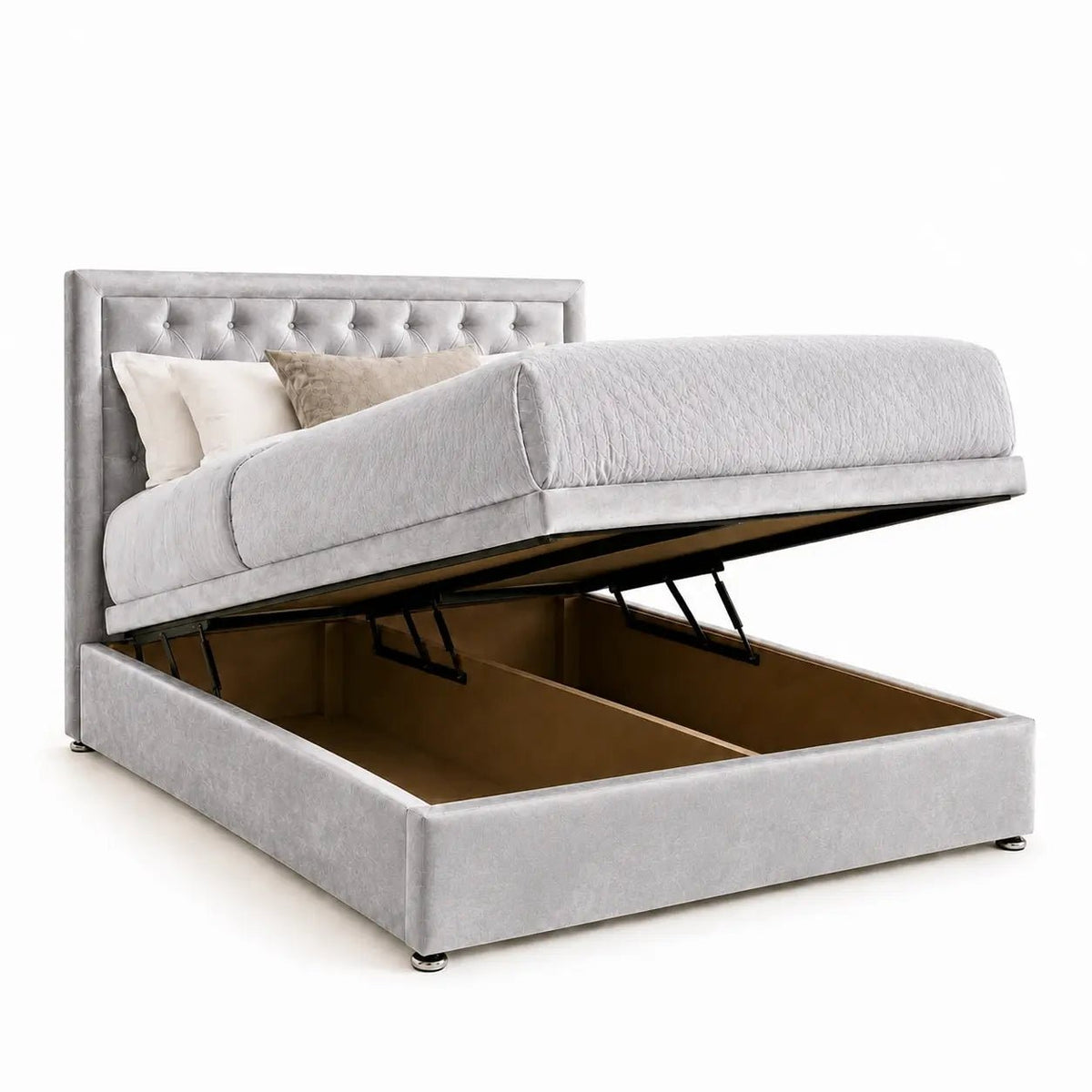 Velora Chesterfield Ottoman Storage Bed - Nice Beds