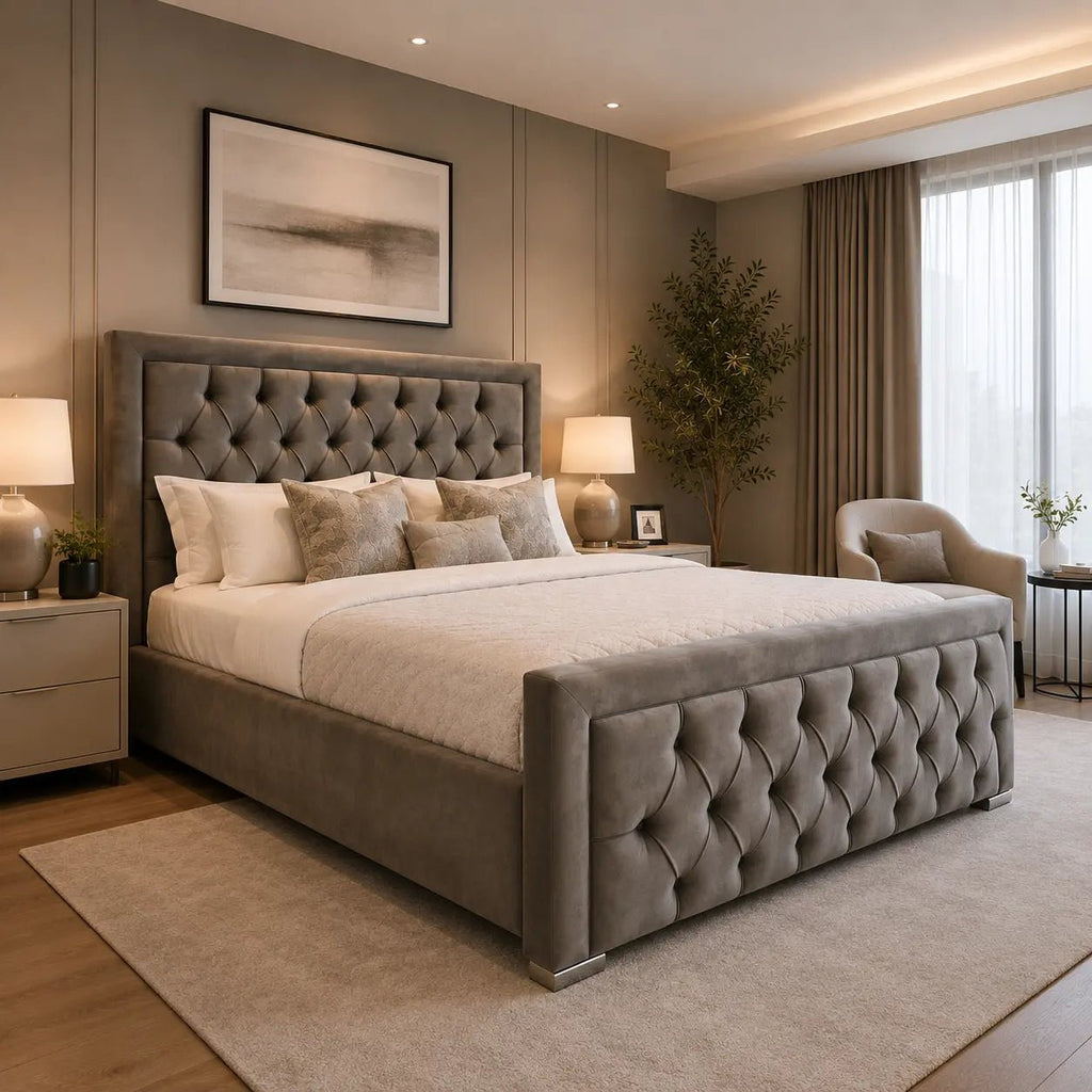 Velora Upholstered Bed Frame - Nice Beds
