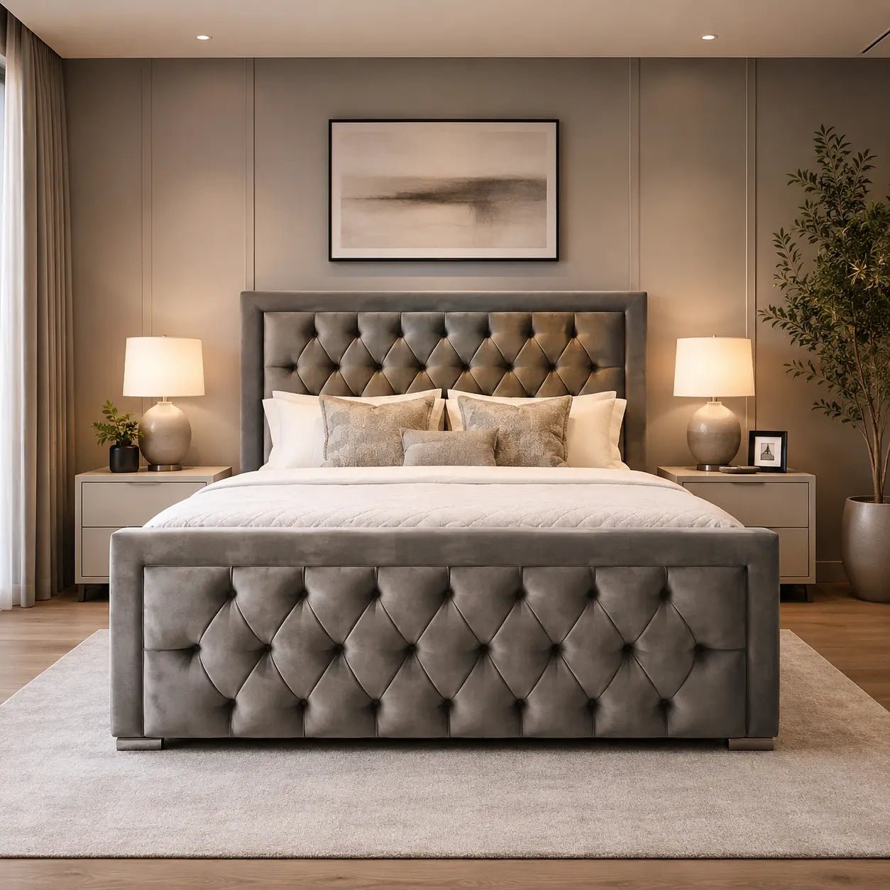 Velora Upholstered Bed Frame - Nice Beds