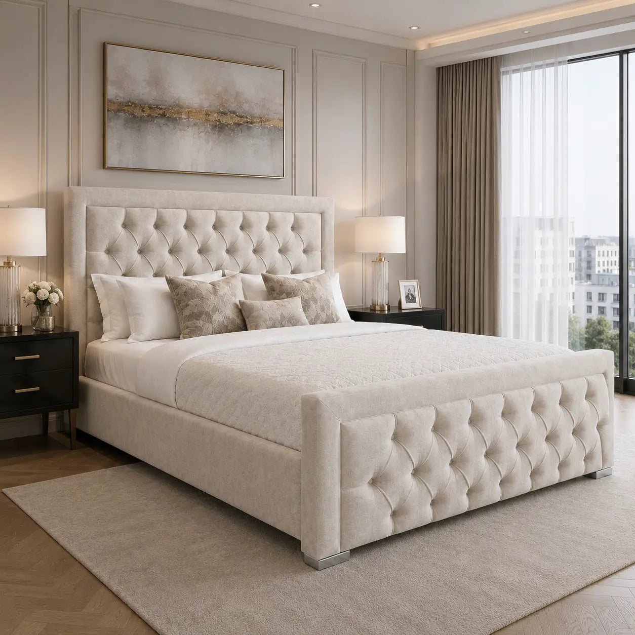 Velora Upholstered Bed Frame - Nice Beds